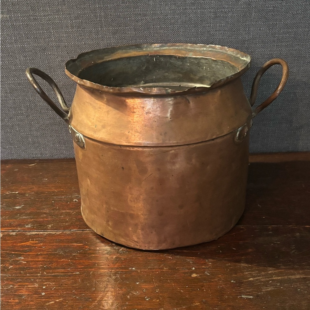 Antique Handmade Copper Pot